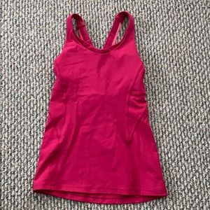 Red lululemon tank